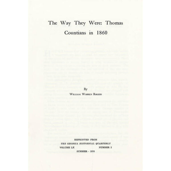 The Way They Were- Booklet