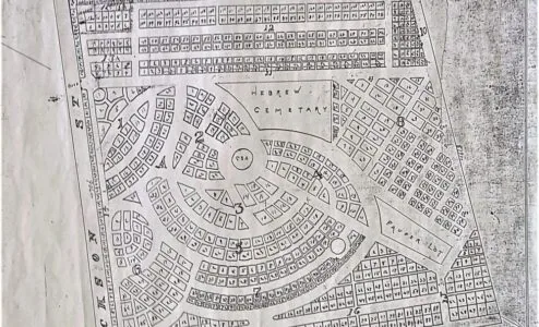 Laurel Hill Cemetery Map, 1930 2002.58.08