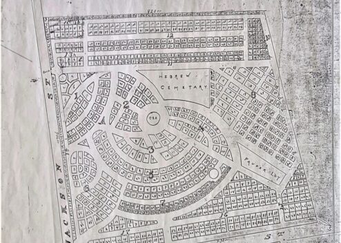 Laurel Hill Cemetery Map, 1930 2002.58.08