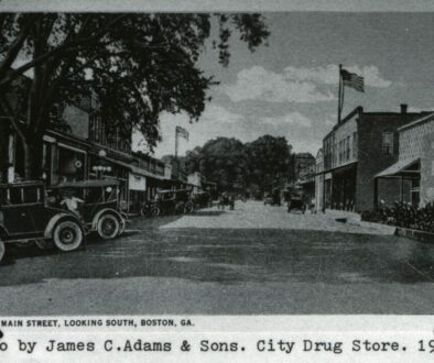 Main Street - North 100 Block Looking South - 1920 - Boston, Georgia - 1979.01.37