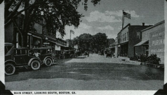 Main Street - North 100 Block Looking South - 1920 - Boston, Georgia - 1979.01.37